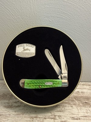 John Deere X Case Collectible Knife and Tin Gift Set VINTAGE