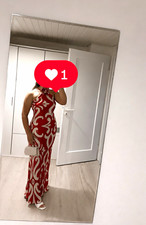 Damen Abendkleid lang Neckholder rückenfrei ...