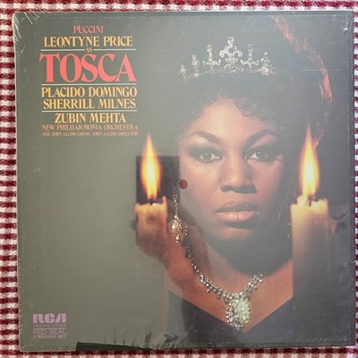 Puccini Leontyne Price as Tosca, Placido Domingo, Milnes, 2xLP Box Set ARL2-0105
