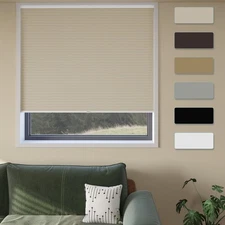 Cordless Cellular Window Shades No Tools No Drill Blackout Blinds for Indoor ...