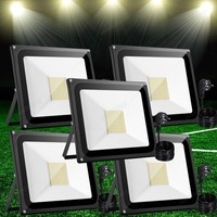 5X 100W 10000Lm Led Fluter AußEn Strahler Flutlicht Scheinwerfer Warmweiß Lampe