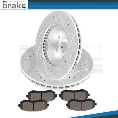 Front Brake Rotors + Ceramic Pads For Subaru Impreza Wagon 2002 2003 - 2010