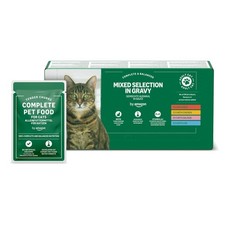 Complete Wet Food for Adult Cats Gravy Mixed Selection 4.8 kg (48 pouches of 0.07 per kilo