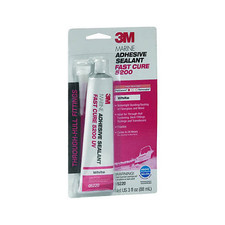 3M 05220 Marine Adhesive Sealant Fast Cure 5200, White, 3-oz. - Quantity 1