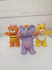 Vintage Toys 1985 Hasbro Disney Wuzzles (3) Butterbear Eleroo Bumblelion Posable