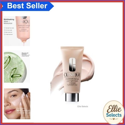 Overnight Face Mask Oil Free 3.4 Fl Oz Aloe Vera Panthenol Hydrating Plumping