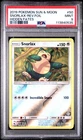 2019 POKEMON SUN & MOON HIDDEN FATES #50 SNORLAX-REVERSE FOIL PSA 9