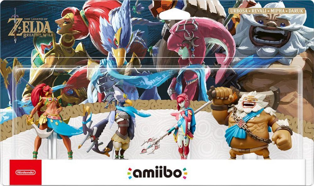 Pack Breath of the Wild figurines des quatre Prodiges pour décorer un studio gaming