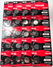 20 PIECE CR1220 MAXELL 3V LITH. MADE IN JAPAN EXP 2035 DL1220 FREE SHIP TRAK