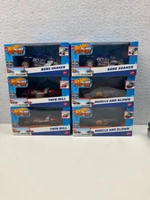 NEW 2023 HOT WHEELS Pull-Back Speeders Diecast 1:43 Set Lot Of 6