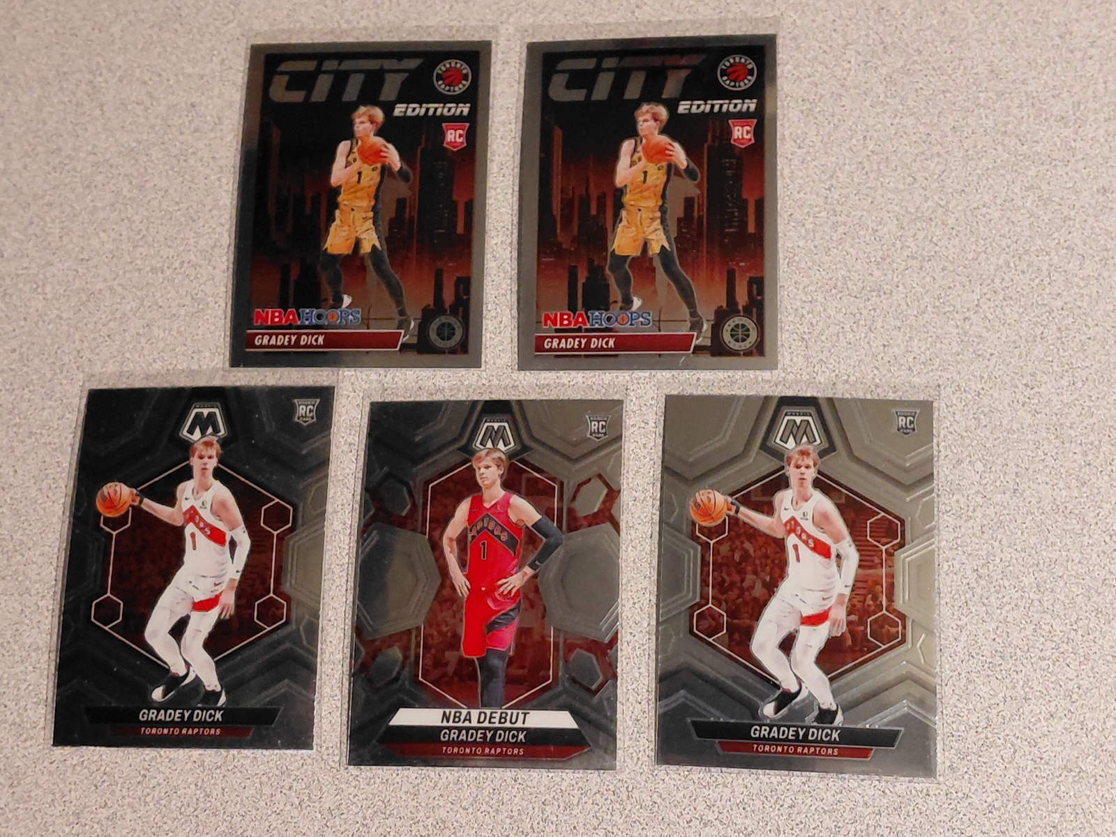 2023 Mosaic Hoops Premium Stock City Edition Gradey Dick RC #6 #239 #260 Rookie