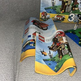 Lego Creator 3-in-1 Treehouse Lakeside Hut Farmyard Barn 31010 Retired 2013