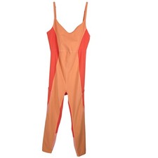 Outdoor Voices ZOOM Full Length Bodysuit Orange Sunstone/Paprika Womens M