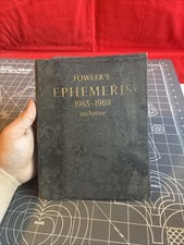 Vintage 1965-1969 Fowler’s Ephemeris Hardcover Book