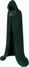 Velvet Hooded Cape for Adults - Perfect for Halloween, Christmas Costumes