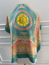S43 Celine Paris multicolore Silk Scarf 34 inch