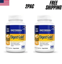 2PACK Enzymedica Digest Gold Advanced Support 240 Capsules Exp 03/2027