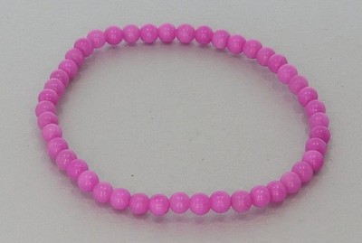  Mashan pink Stretch Armband Kugelperlen Ø 4 mm   individuell perfekte Passform
