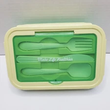 Bento Lunch Box with Compartments - Reusable Lunch Container for Healthy Meals
