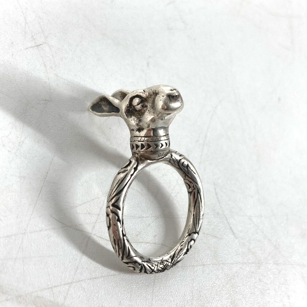 GUCCI Rabbit Anger Forest Rabbit Head Accessories Ring SV925 GUCCI Rabbit Anger Forest Rabbit Head Accessories Ring SV925