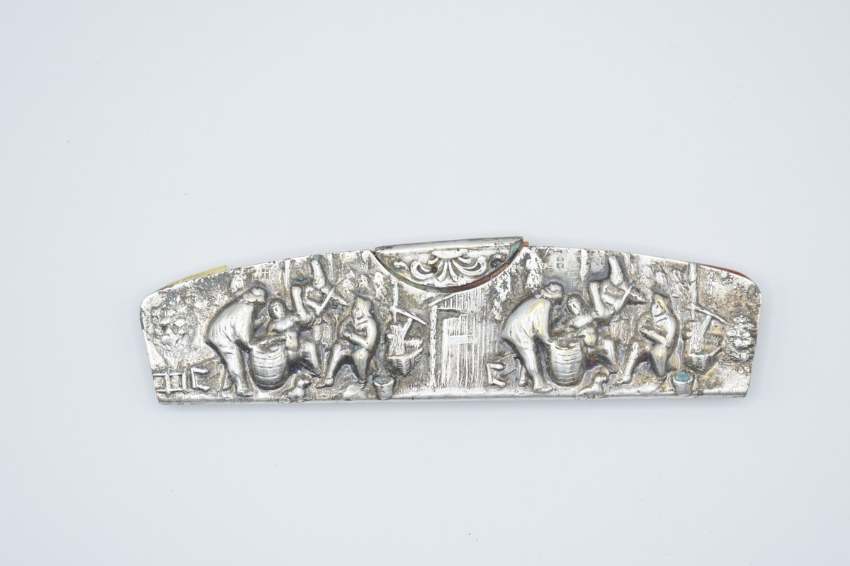 Vintage Hans Hensen Denmark Silverplate  Decorative Comb Vintage Hans Jensen Denmark Repousse Silver Plate Hair Comb  main image 4