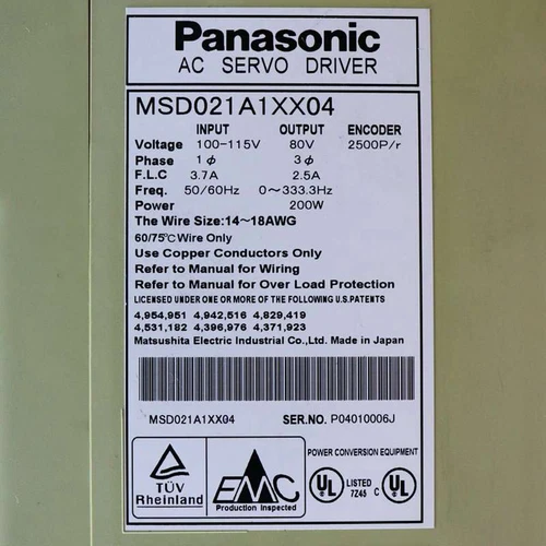 1PC Panasonic MSD021A1XX04 Servo Driver New In Box Expedited Shipping - Picture 2 of 3