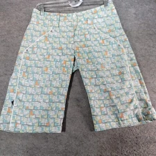 Nivo Shorts Womens 4 Green Blue White Orange Bermuda by Lanctot Golf