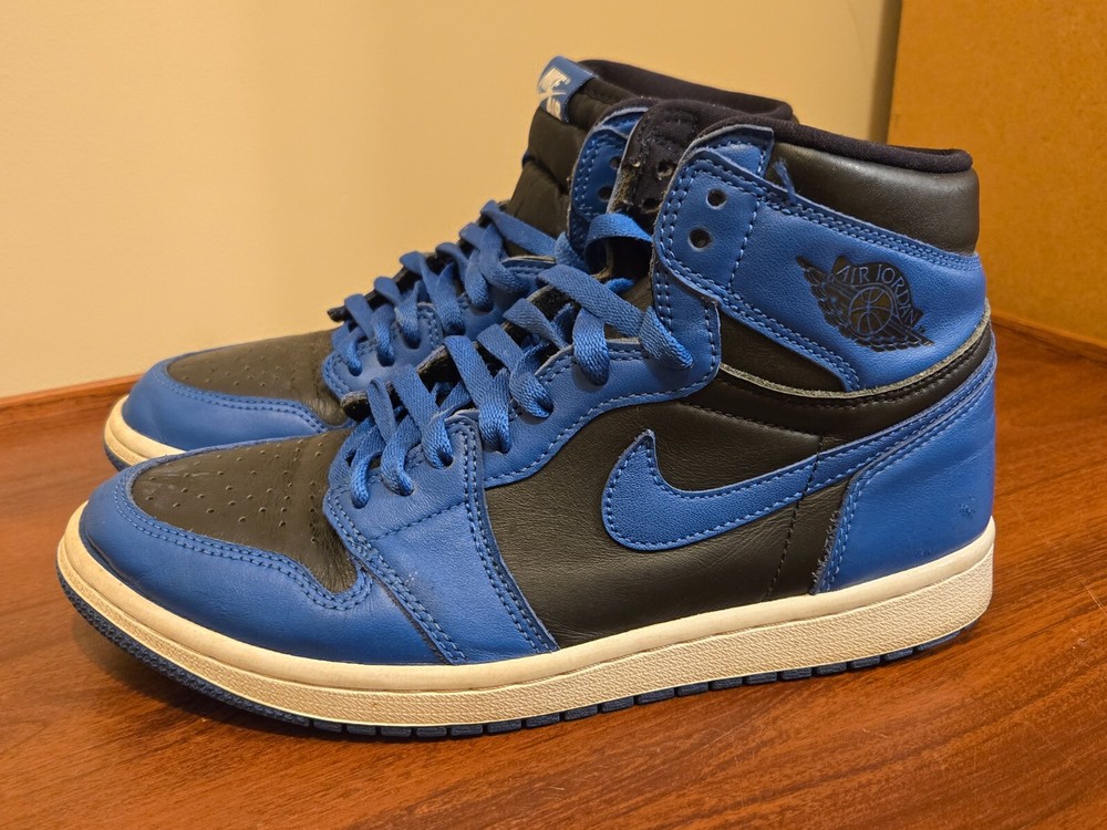 Nike Air Jordan 1 Mid size 8mens black blue