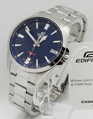   CASIO Edifice Herrenuhr EFV-100D-2AVUEF Edelstahl  