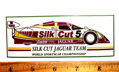 Full Color SILK CUT XJR-9 JAGUAR 24 Hours du LeMans Group C Car #5 Decal Sticker