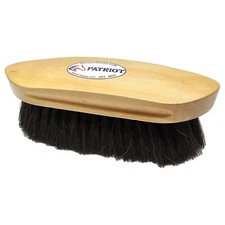 New Patriot Large Horse Hair Dandy Brush Wood Handle, Equine Body Grooming
