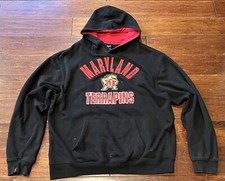 Campus Heritage Maryland Terrapins Black Mens XL Basketball Hoodie Sweatshirt