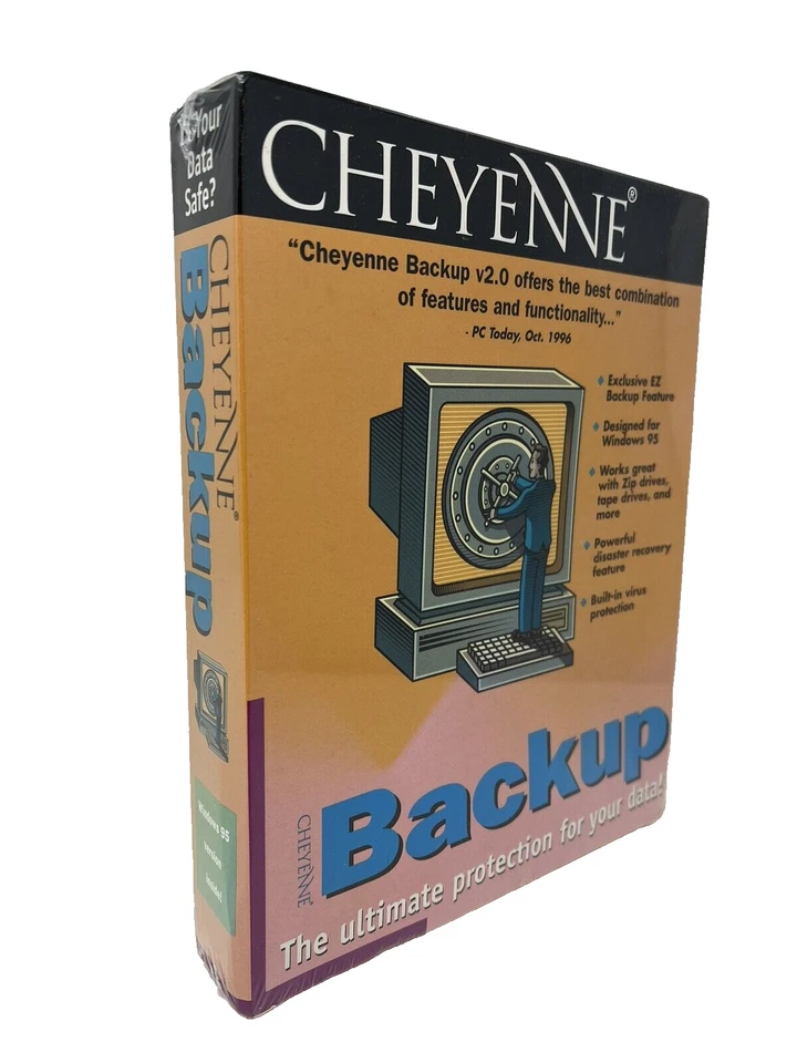 Cheyenne Backup V2.0 for Windows PC CD-ROM 1991 Vintage Software New Sealed - Image 2 of 4