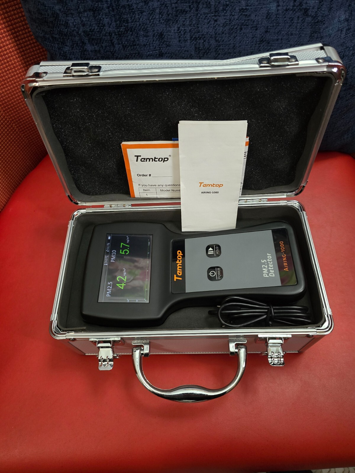 Temtop Airing-1000 Air Quality Monitor Sensor Detector Pm2.5 Pm10 Concentration