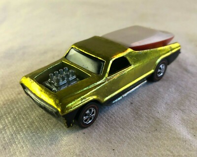 Original HOT WHEELS REDLINE 1969 SEASIDER with Boat made U.S.