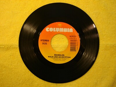 1986 BANGLES ''WALK LIKE AN EGYPTIAN'' 45 7''