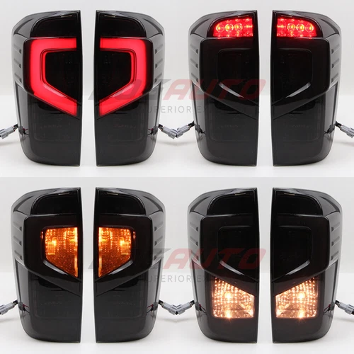 Conjunto de luces traseras de freno LED de humo con giro para Nissan NP300 Navara 2015-2023 - Imagen 8 de 11