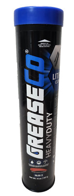 GreaseCO HeavyDuty Grease Tube Single Cartridge NLGI 2, 14 oz