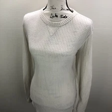 URBAN OUTFITTERS Round Neck White Thermal Pullover Shirt Women's Size Medium