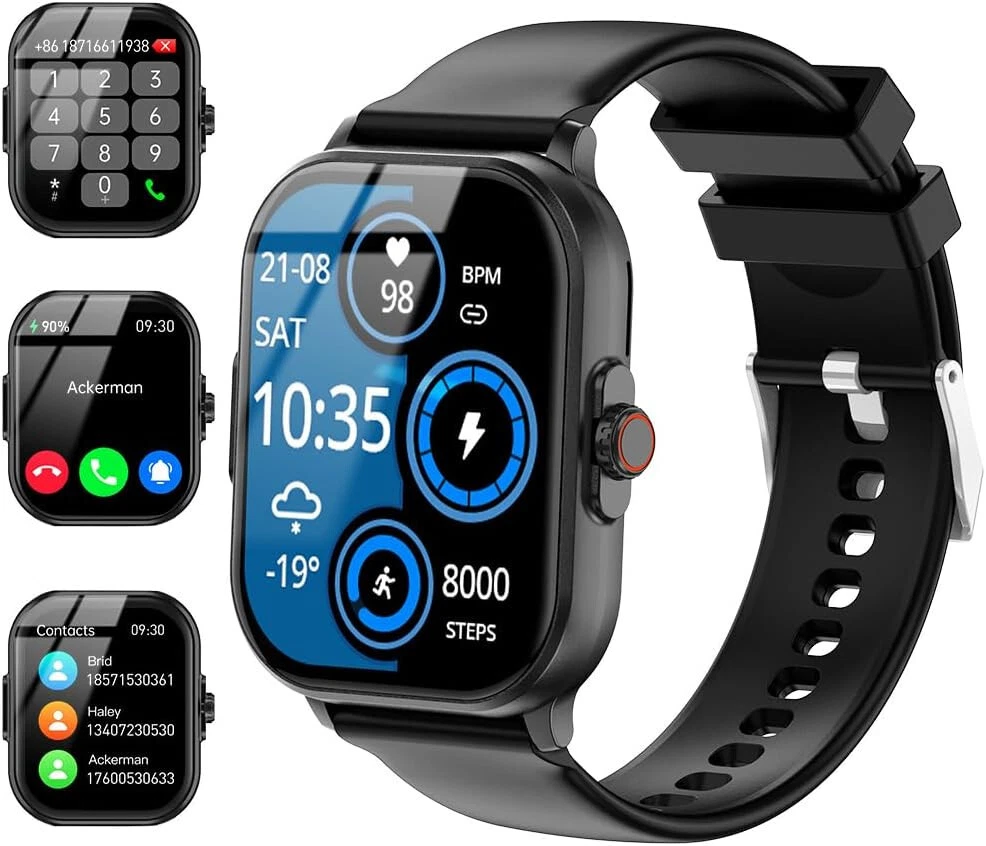 Smart Watch Women Men with Phone Function Wristwatch for iPhone Samsung Huawei