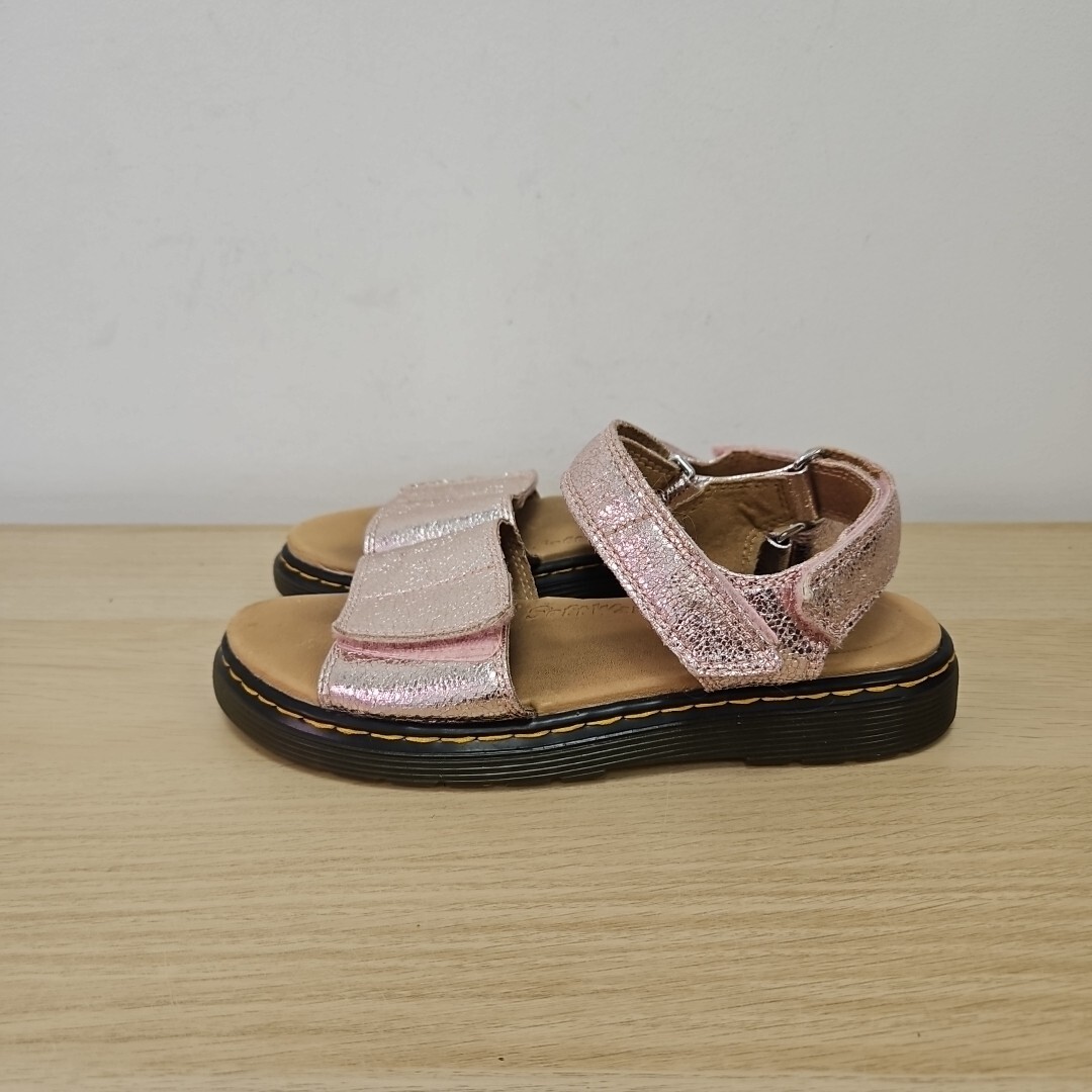 Leather Sandals Romi Sandals Dr Martens Romi Youth Pink Crackled