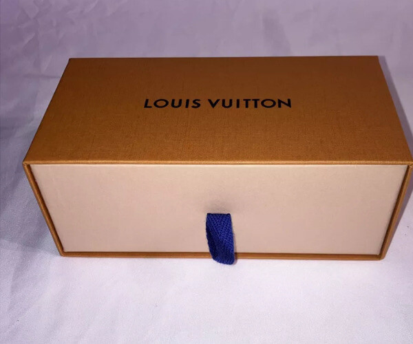 NEW Orange LV Louis Vuitton Sunglasses Empty Pull Tab Drawer Box