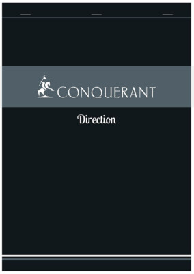 CONQUERANT SEPT Notizblock Direction mit Klammerheftung kariert 100 Blatt