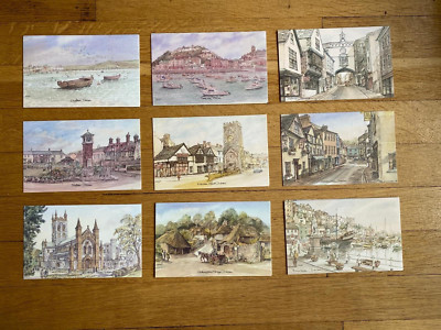 Auswahl David Skipp Postkarten Serie C South Devon