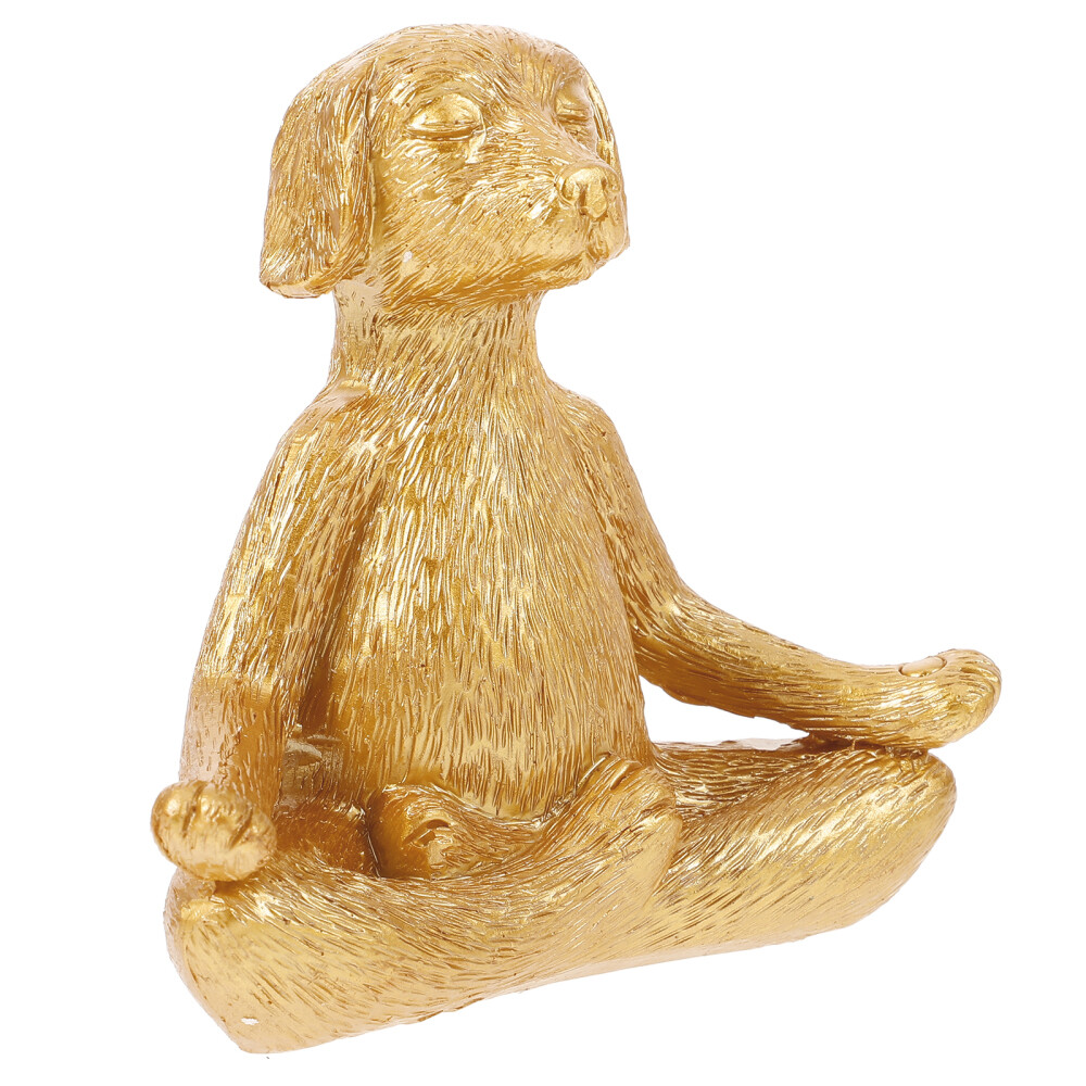 Zen Outdoor Decor Dog Yoga Statues for Home Decoration Terrace Ornaments