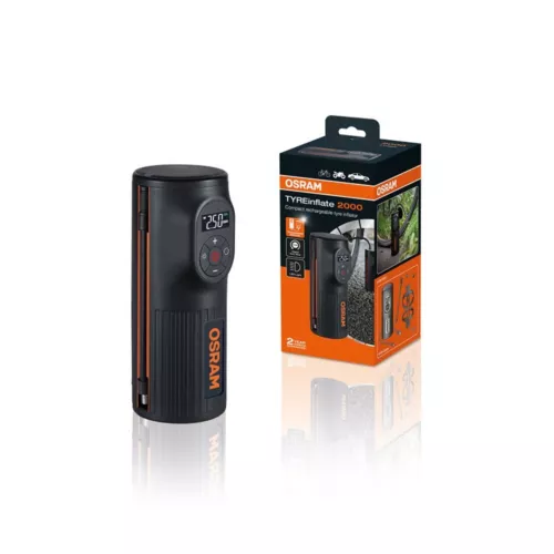 OSRAM MOBILER KOMPRESSOR 8,3 BAR FÜR AUTOREIFEN FAHRRAD MOTORRAD 50551135