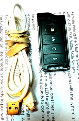 Python 7857P 2-Way LED Car Remote w/ cord Charger 4606P EZSDEI7856 starter fob