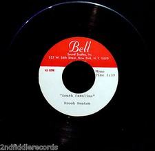BROOK BENTON-Rare Metal Acetate/Pre-Production Pressing 45 of "South Carolina"