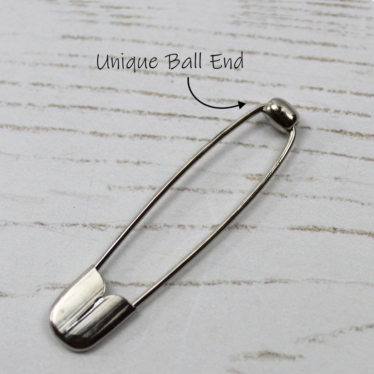 Coiless Ball End Safety Pins Anti Snag Free & Jewellery Bead Craft in 3  Sizes