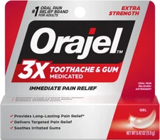 3X for Toothache & Gum Pain: Maximum Gel Tube 0.42Oz - from #1 Oral Pain Relief 